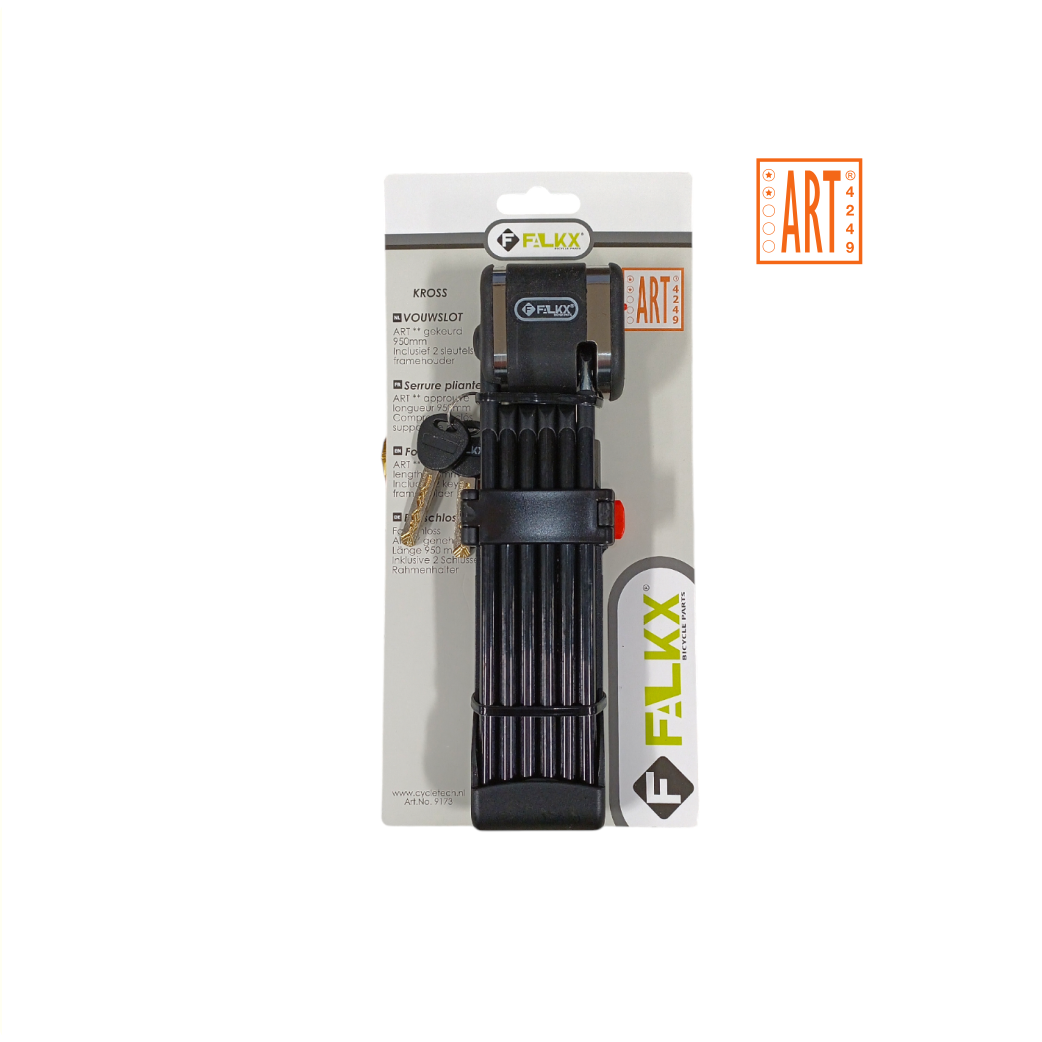 Falkx kross 95cm cadenas pliant noir art**