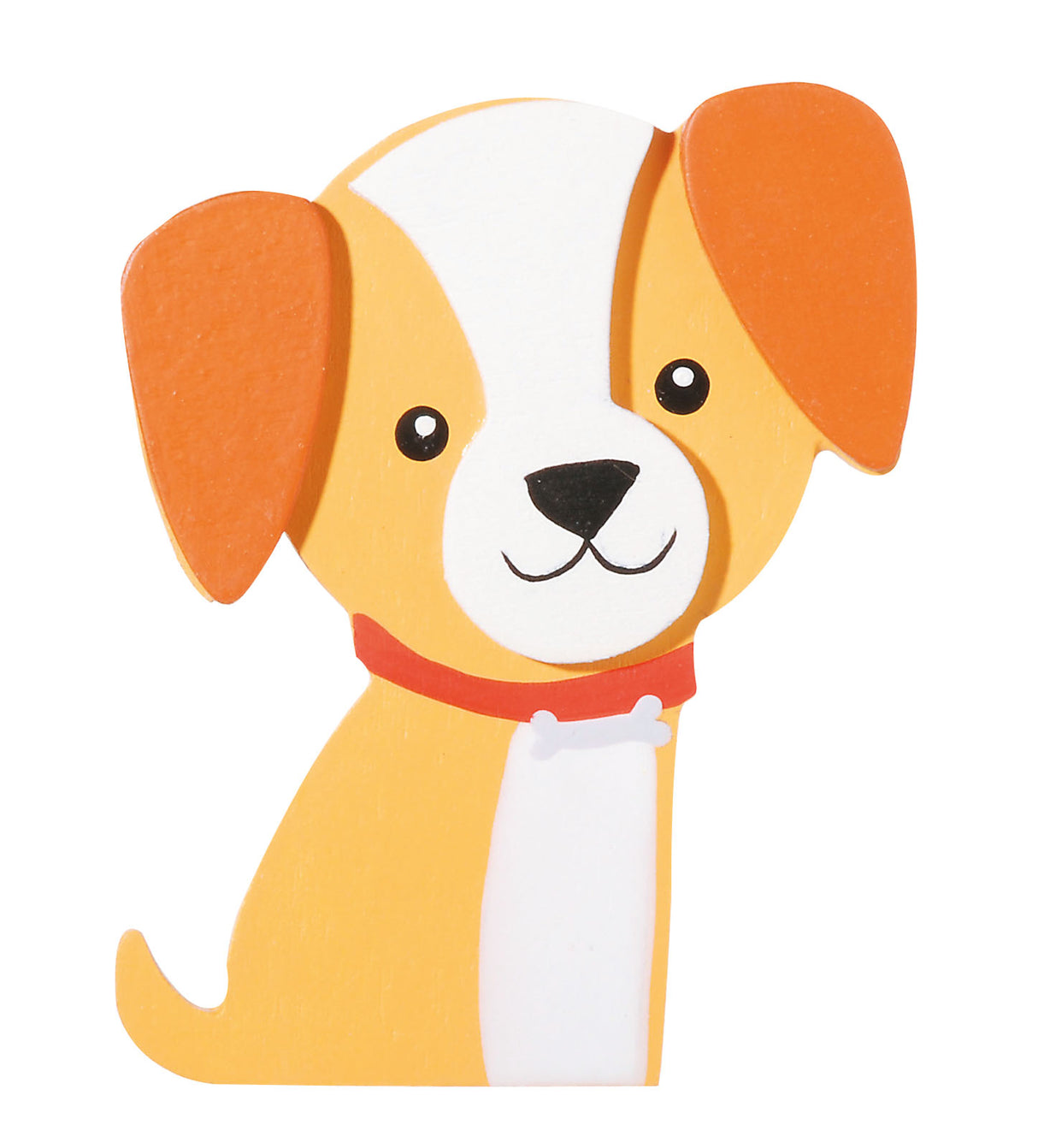 Darice • forme chien en bois peint 9x7x0.5cm