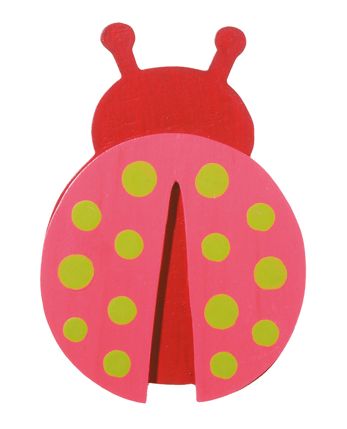Darice • Coccinelle forme bois peint