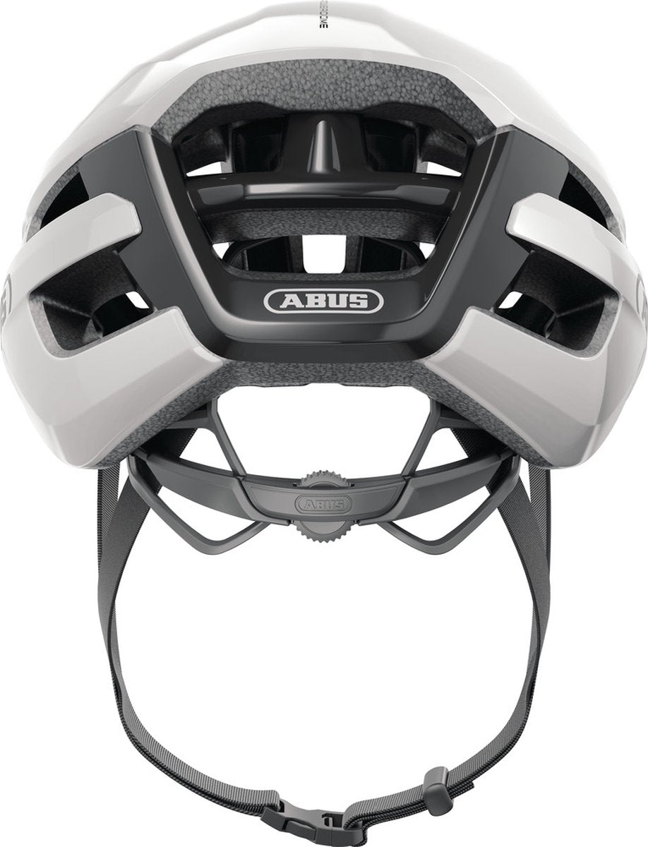 Abus powerdome fietshelm shiny white