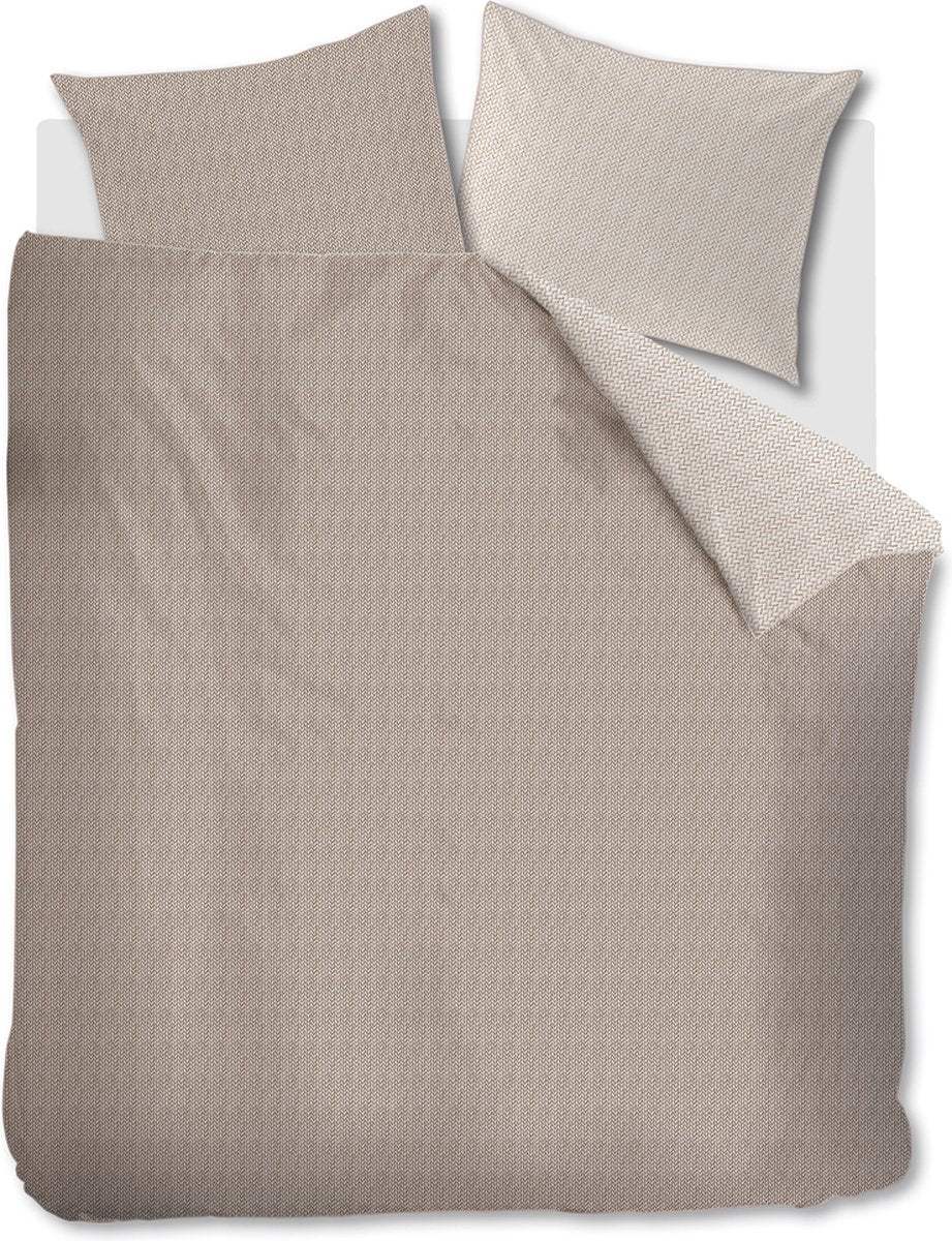 Riviera maison twisted dekbedovertrek - tweepersoons - 200x200 220 - zand