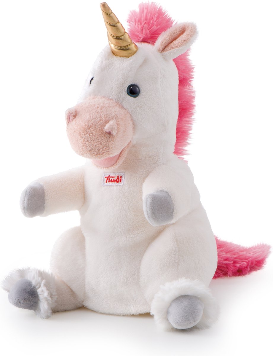 Licorne marionnette Trudi : 17x30x17 cm (s-29910)
