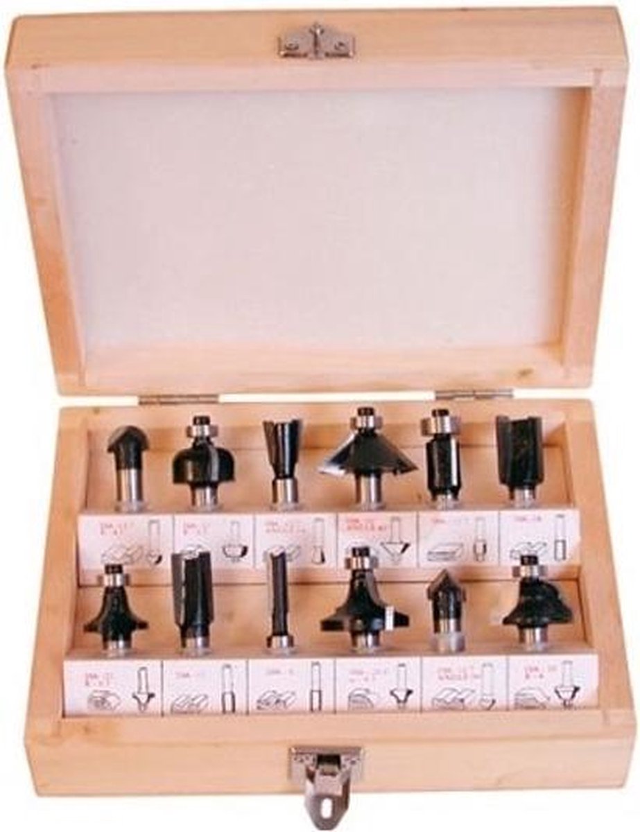 Kit de fraisage Hikoki 12 pièces, arbre de 8 mm