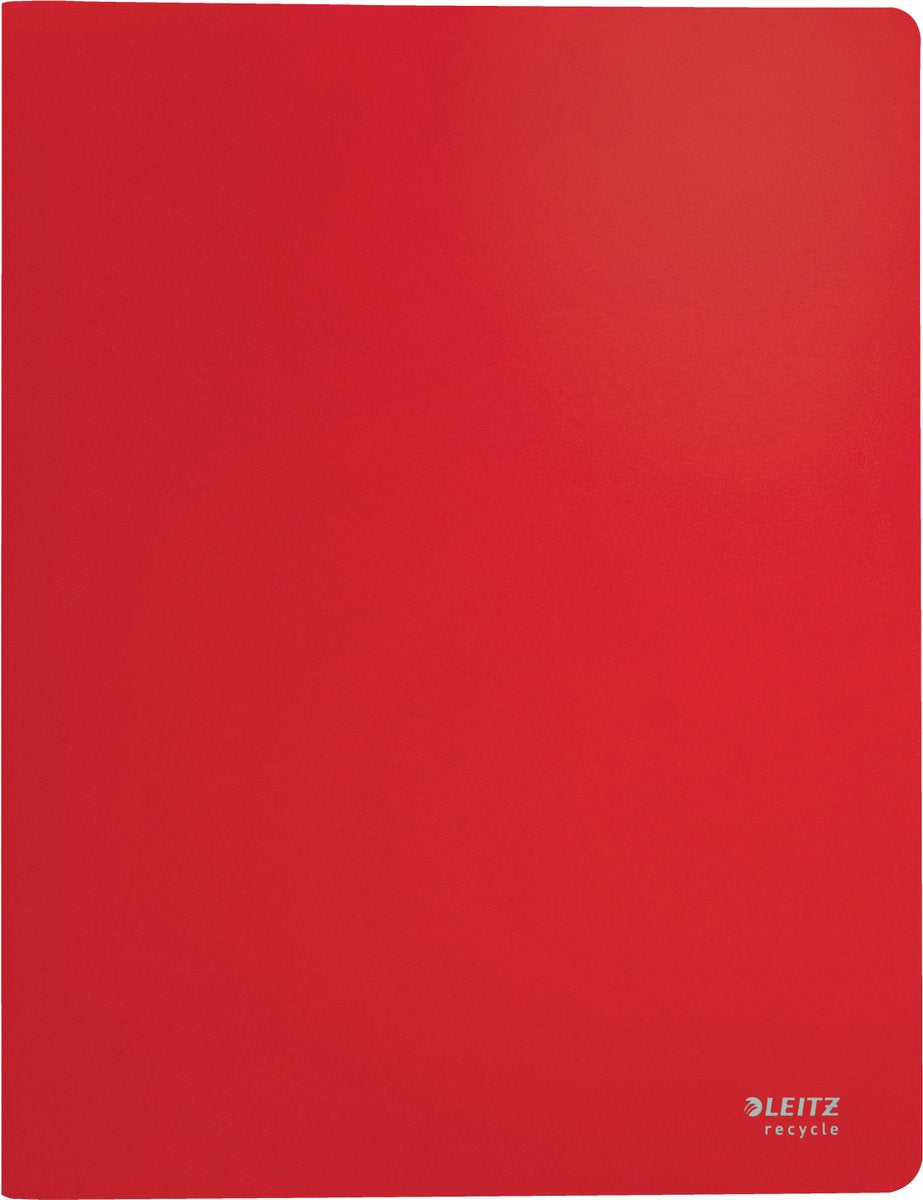 Album Leitz recycle show a4 - 40 couvertures - 90 % de plastique recyclé pré et post consommation - rouge