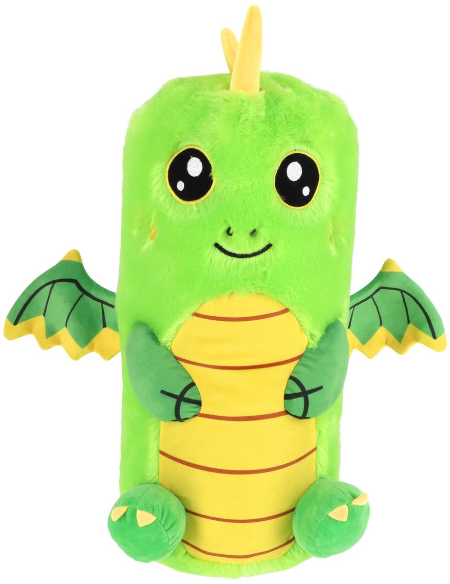 Peluche dragon câlin rebondissant 50 cm | 2 pièces