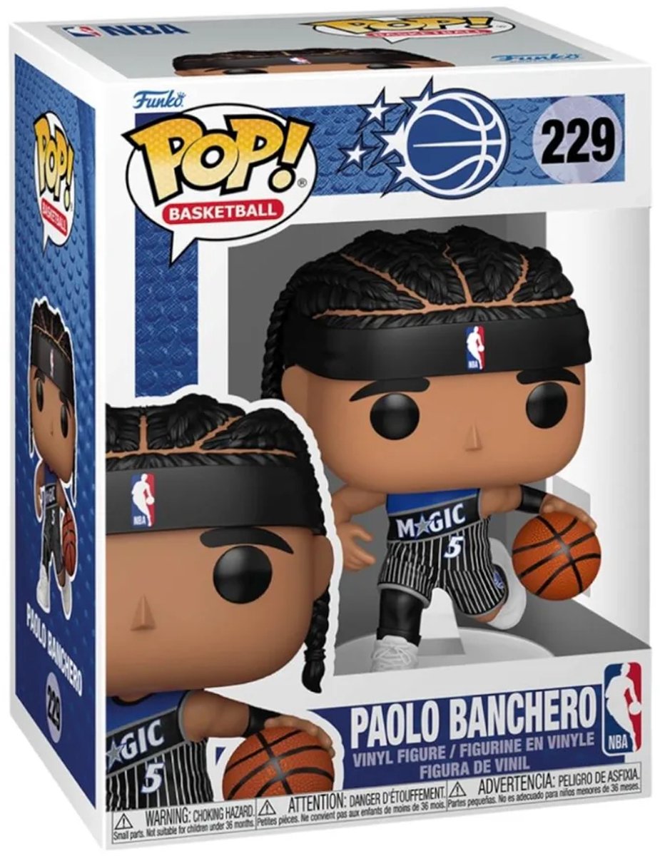 Funko NBA Légendes Pop! figurine sportive en vinyle magic - paolo banchero (noir) 9 cm pop! chiffre
