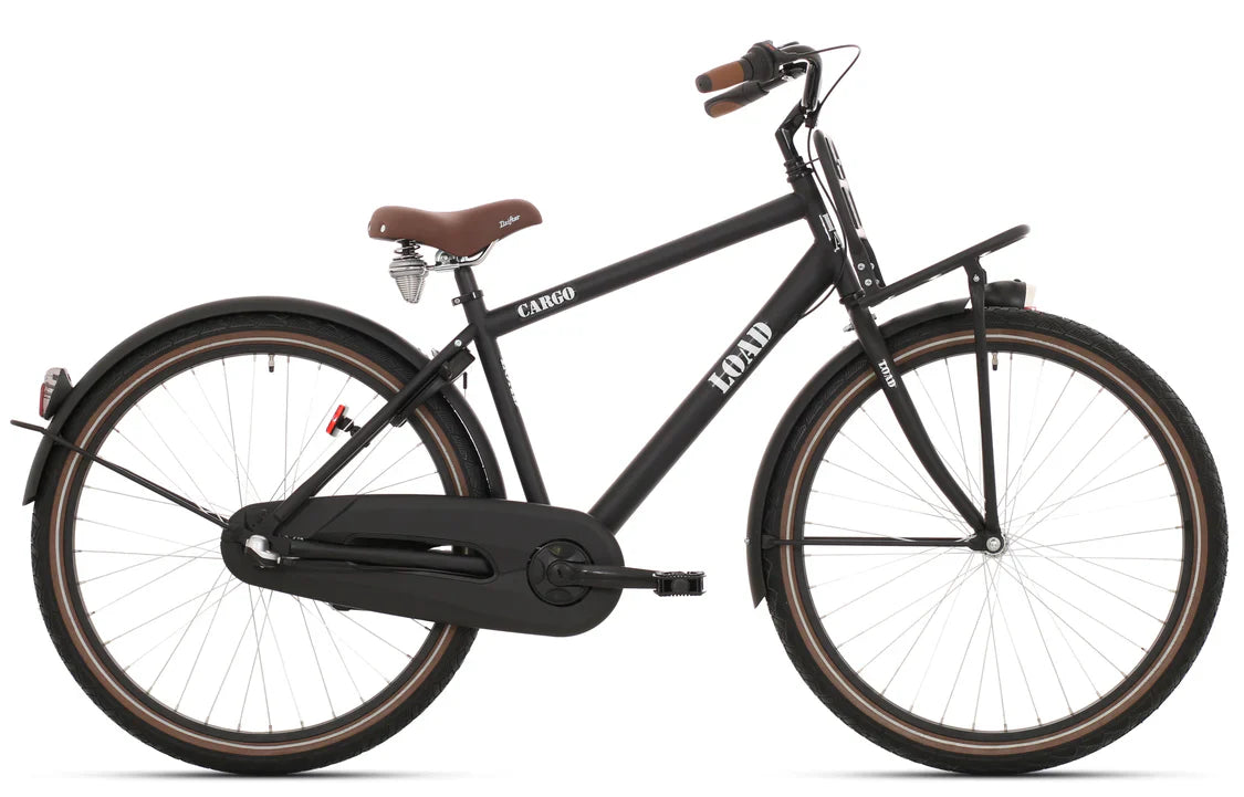 Charge de vélo pour enfants Bikefun 26 pouces avec moyeu de frein Nexus à 3 vitesses - noir mat