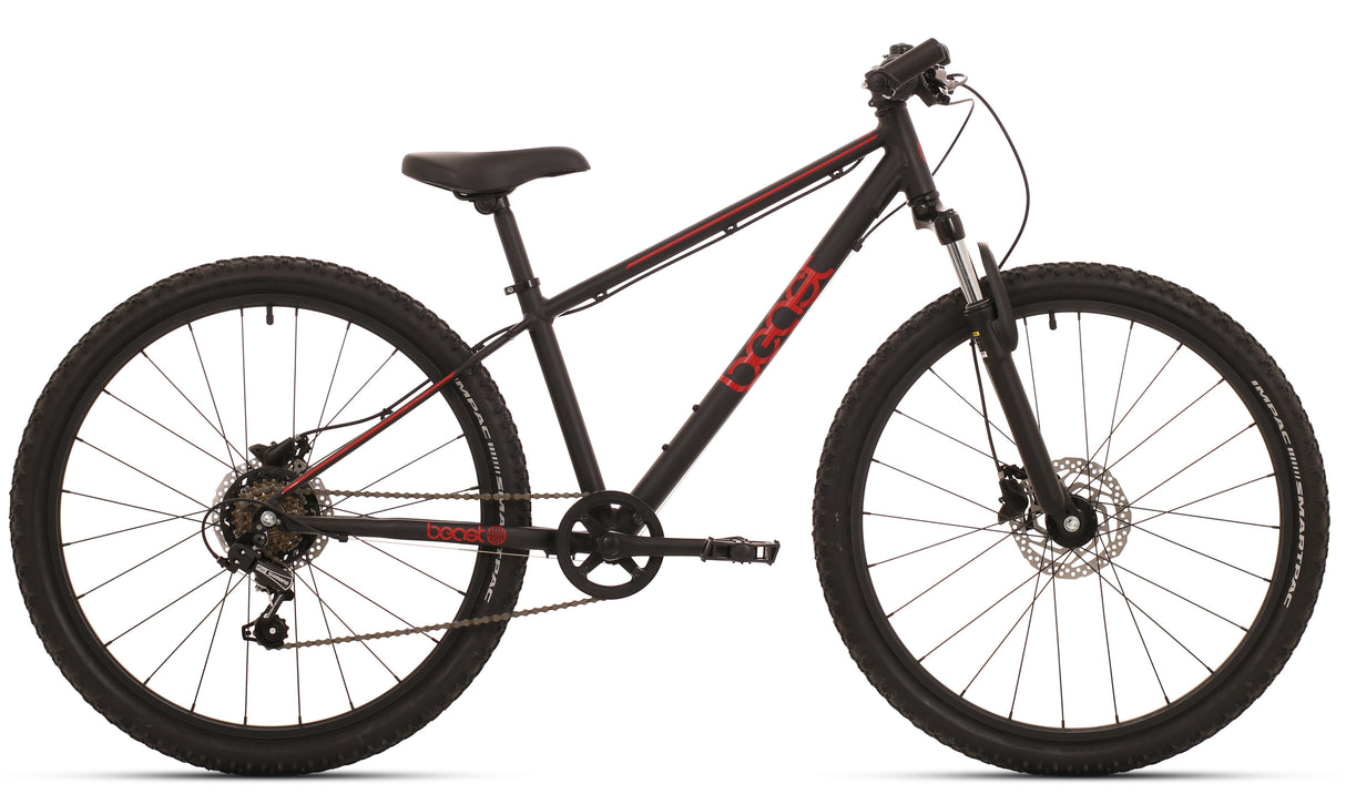 Vélo pour enfants Bikefun Beast 26 pouces avec vitesses Shimano 6 et freins à disque - noir rouge