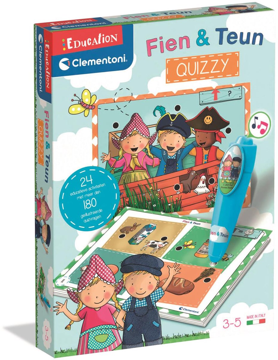 Éducation Clementoni - jeu d'apprentissage fien et teun quizzy