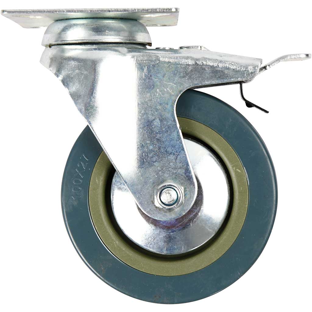 Roulettes pivotantes, h : 130 mm, d 100 mm, 4 pièces 1 carton