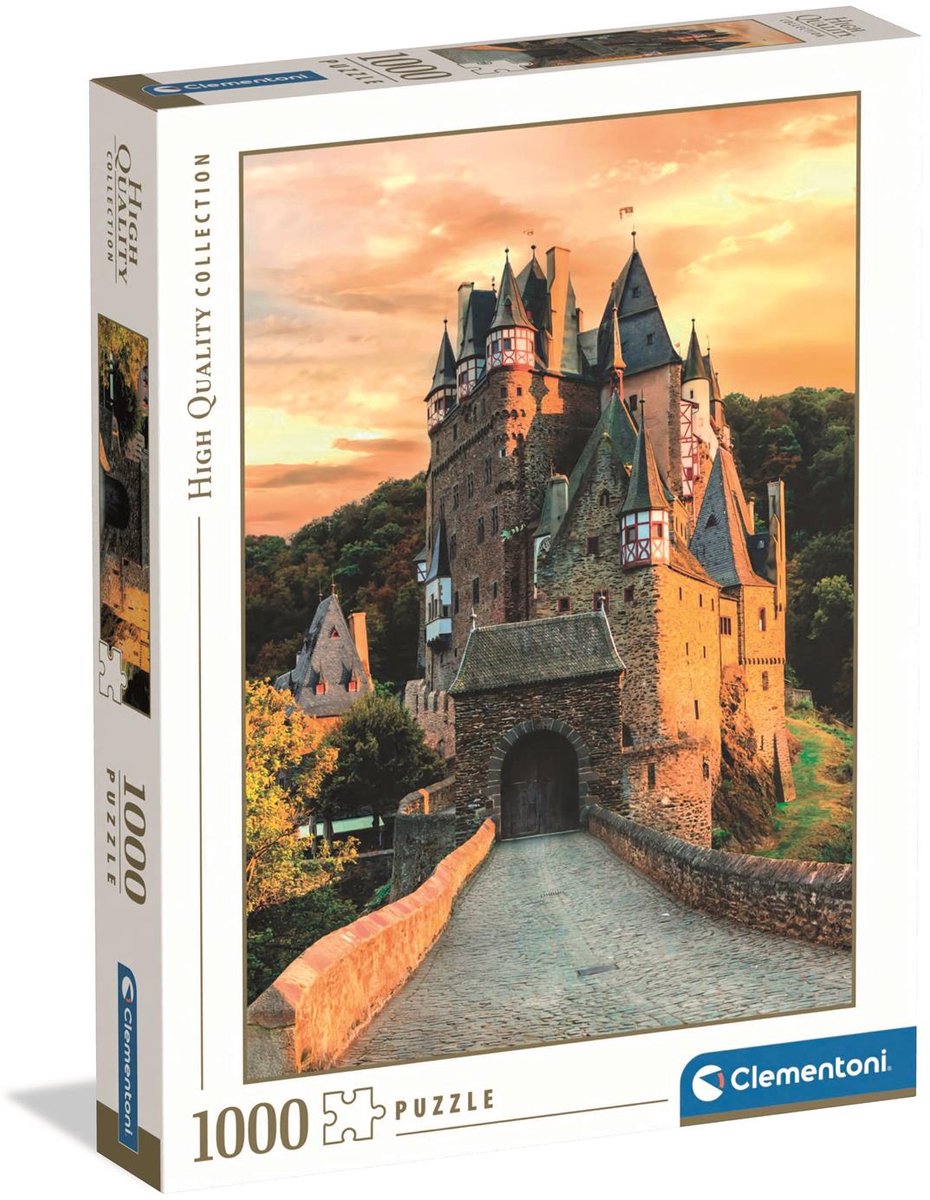 Ty Clementoni L'heure d'or au château d'Eltz - Puzzle château 1000 pièces adultes - Puzzle HQC collection haute qualité à partir de 12 ans