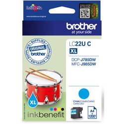 Cartouche d'encre frère lc22uc cyan