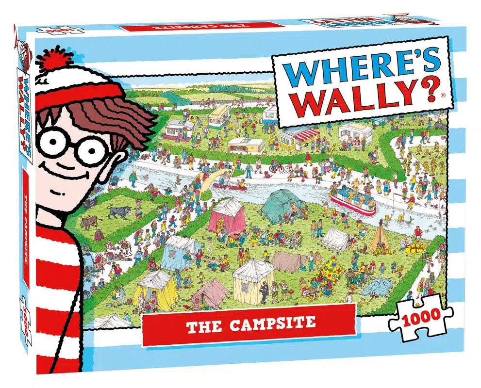 Beaucoup de cadeaux puzzle où est Wally Camping 1000 pièces