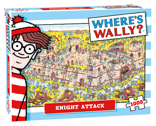 Beaucoup de cadeaux puzzle où est Wally Knight attaque 1000 pièces