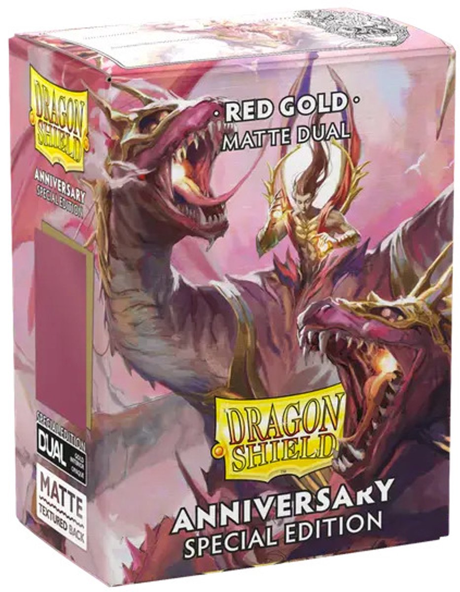 Dragonshield dragon shield – double pochettes mates grenade et or 100x