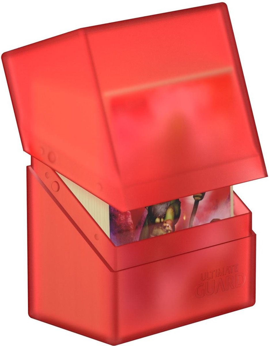 Ultimate guard boulder 60+ - boîtes de cartes rubis