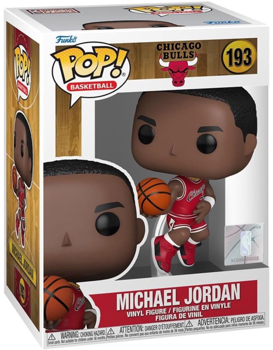 Funko pop basketball: chicago bulls - michael jordan (rookie season) pop #193