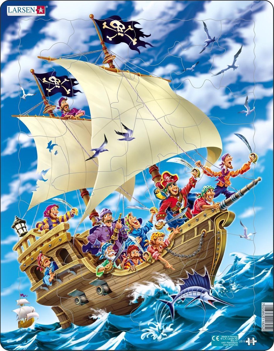Selecta Larsen puzzle le bateau pirate, 30 pcs.