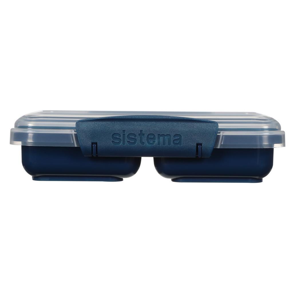 Sistema boîte snack à emporter 2 compartiments 350 ml bleu clair bleu assorti