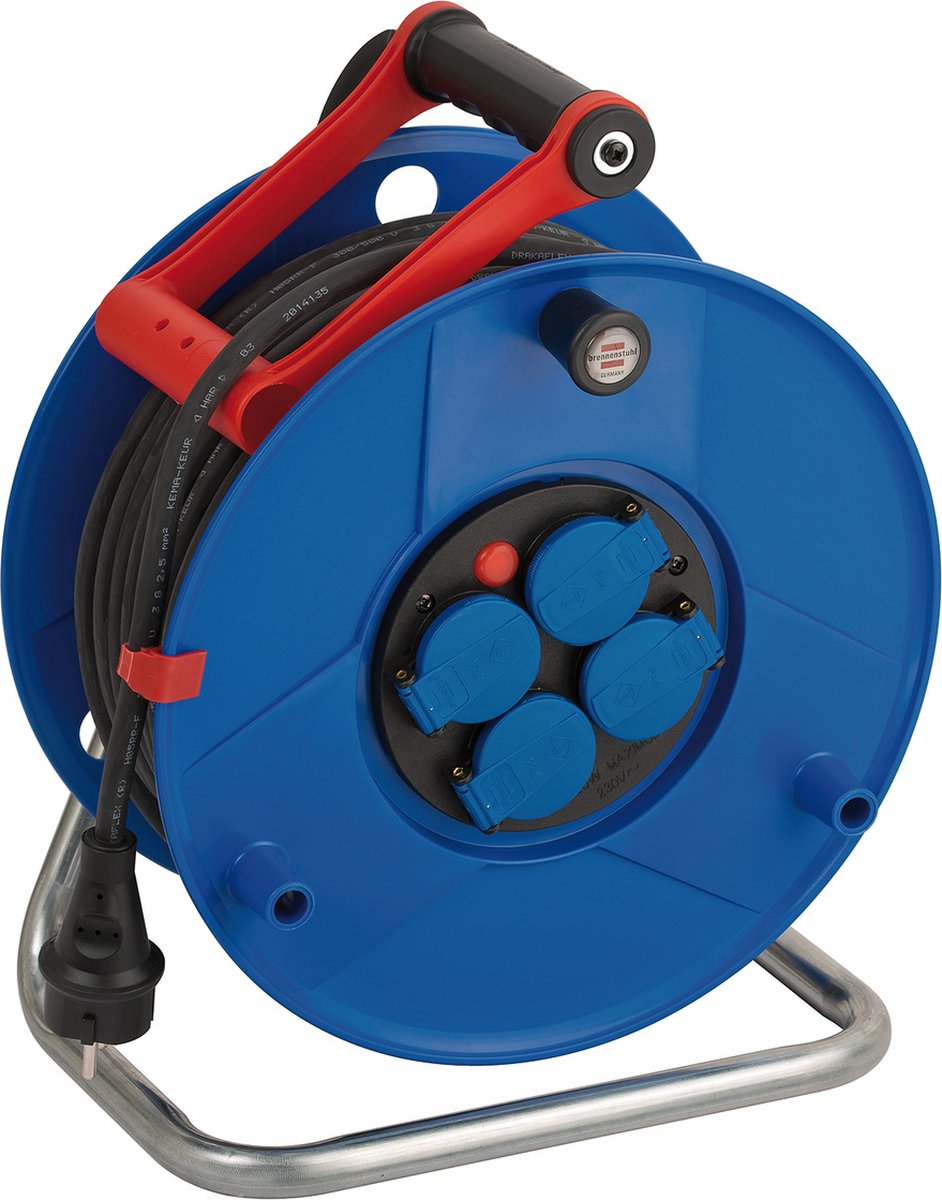 Brennerstuhl garant enrouleur de câble 40m h05rr-f 3g2.5 *fr* broche terre