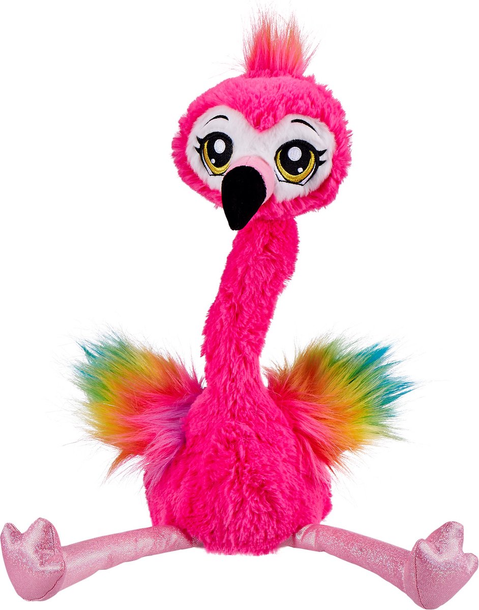 Zuru animaux vivants dansant flamant rose franky + son