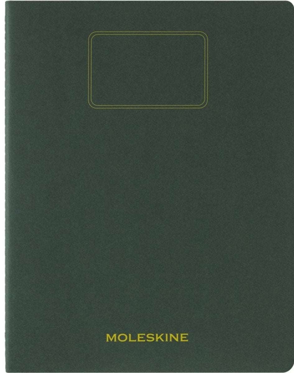 Cahier d'étudiant Moleskine xxl - kraft souple - ligné - vert myrte