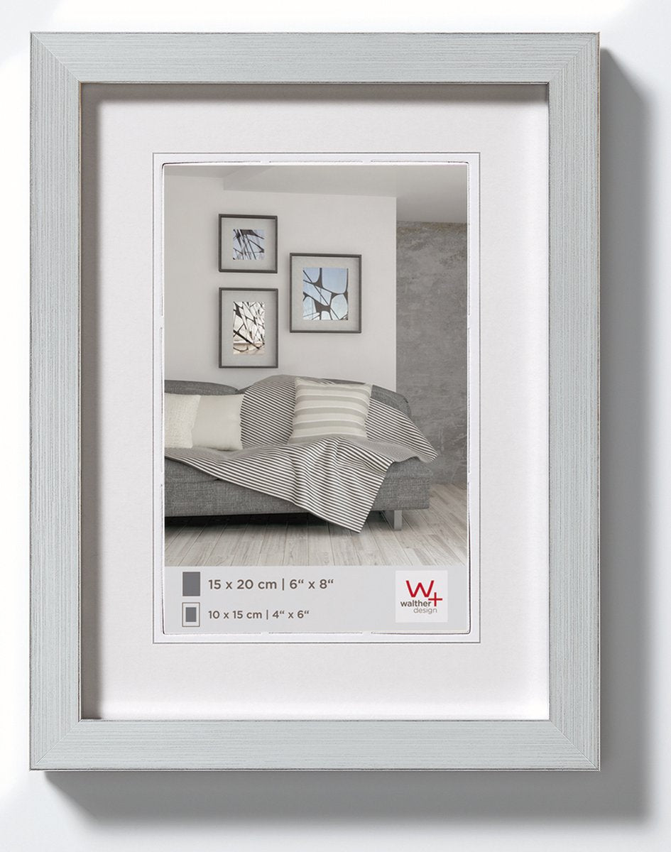 Construction Walther - cadre photo - format photo 18x24 cm - argent