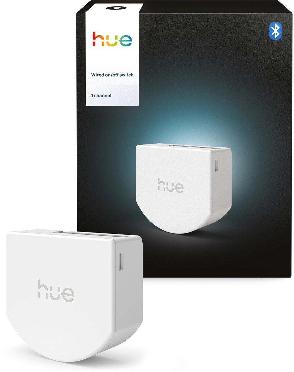 Philips hue bedrade wandschakelaar voor niet-slimme lampen - bevat 1 module, voor 1 kanaal - zonder batterijen - nuldraad vereist - maakt niet-slimme lampen slim - slimme verlichting