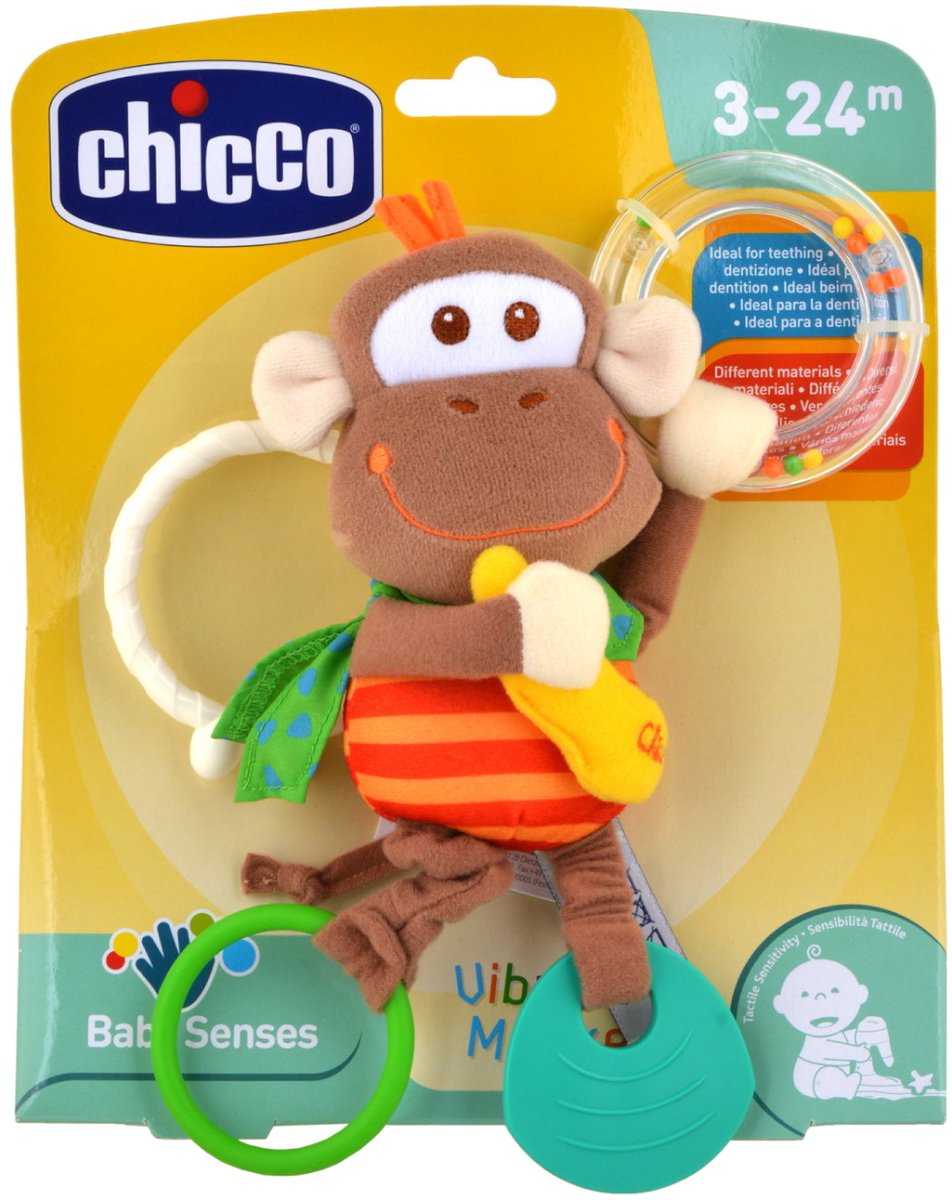 Singes Chicco avec activités à secouer
