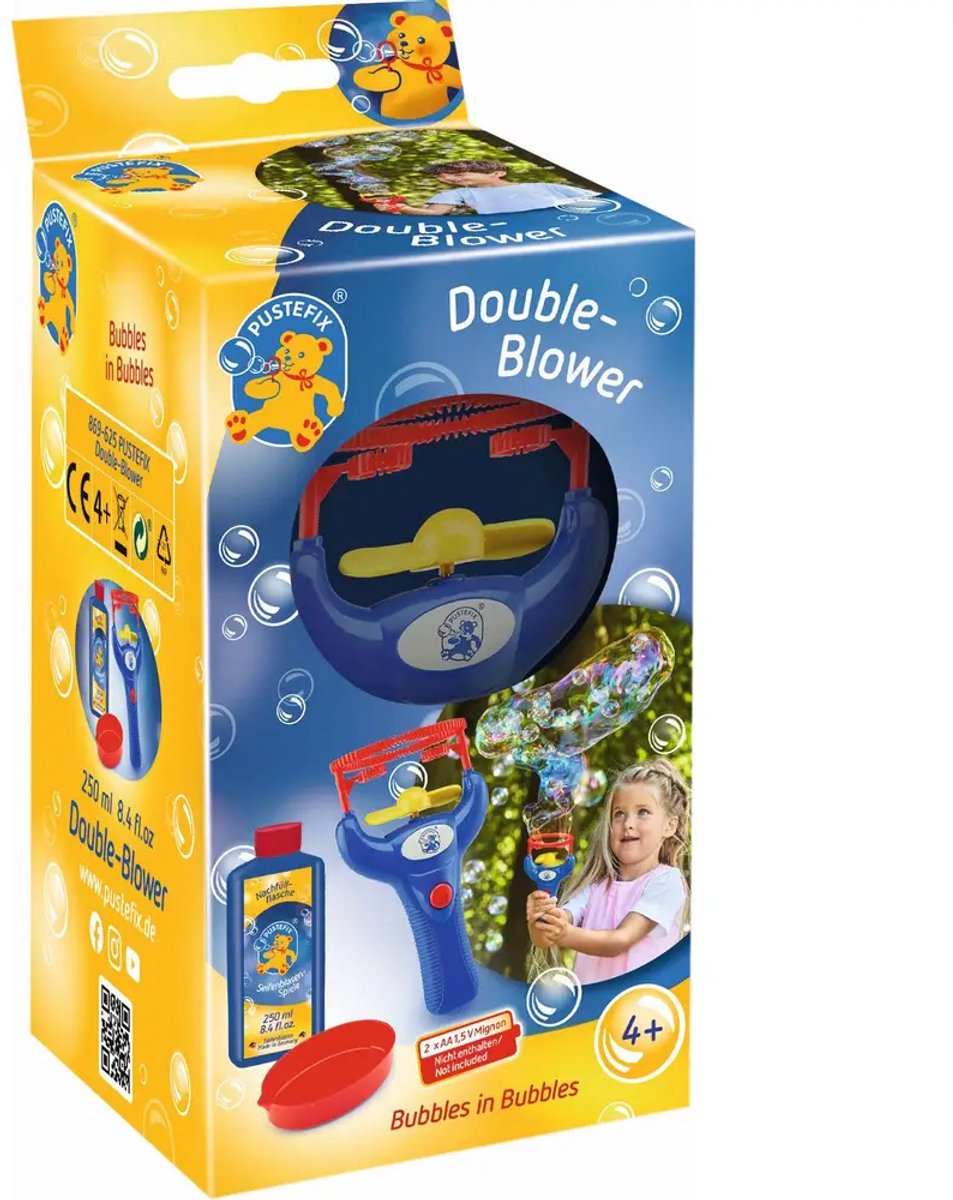 Ventilateur double Pustefix avec souffleur de bulles