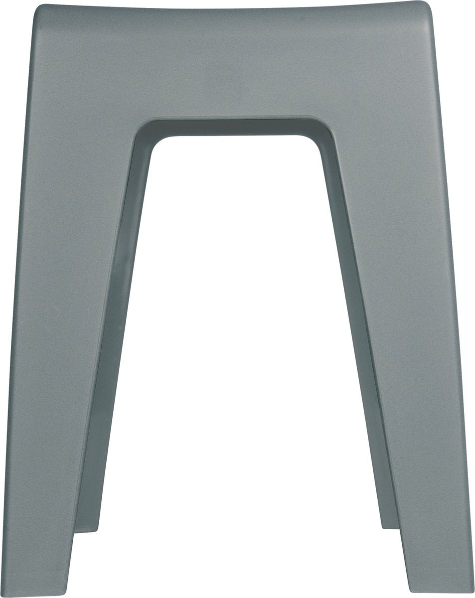Tabouret de salle de bain Wenko kumba en plastique gris l38 x h47 x p32 cm - tabouret de douche - siège de douche - chaise de douche - capacité de charge max. 120 kg