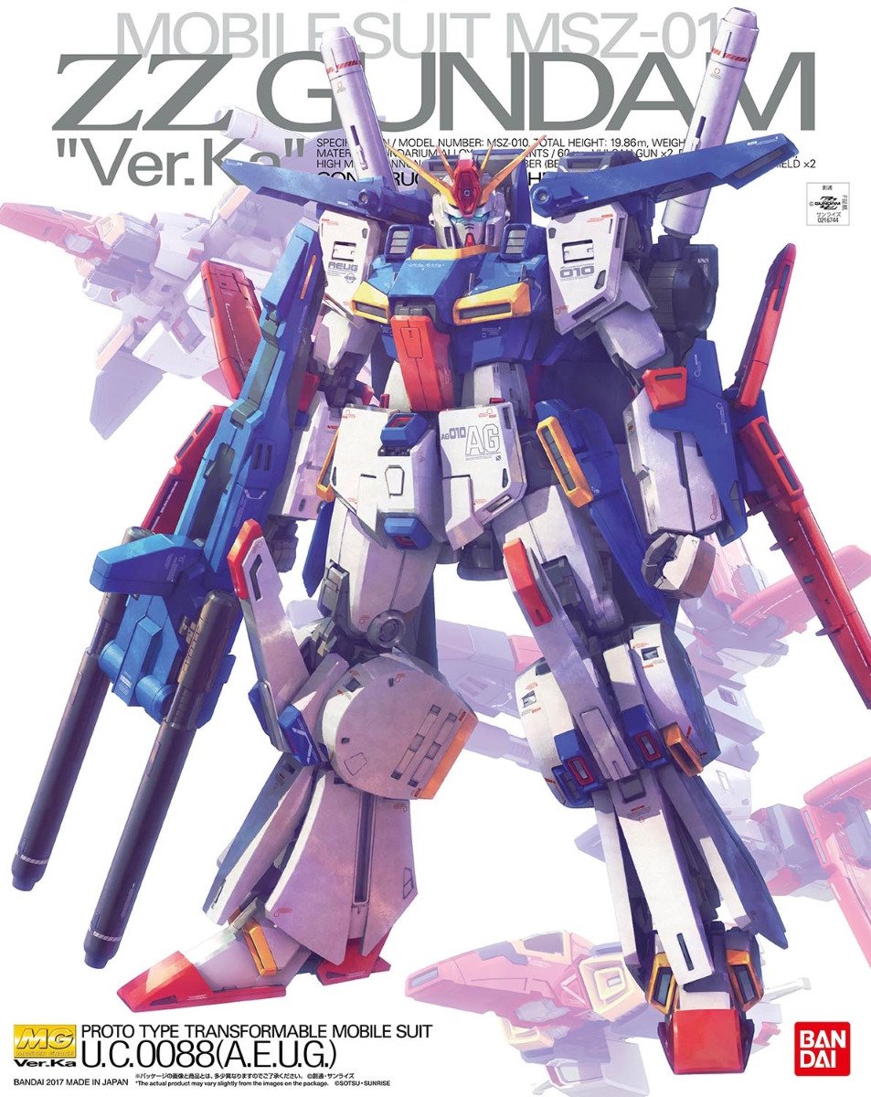 Bandai Namco Gundam - mg 1 100 zz gundam ver. ka (campagne) - maquette
