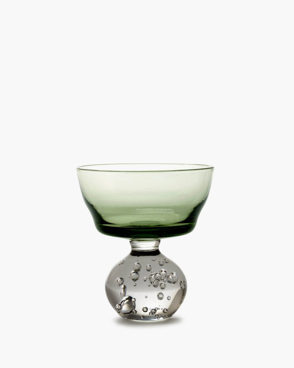 Serax - bela silva - neige éternelle - verre à eau m - vert - 9 ø - 6 pièces