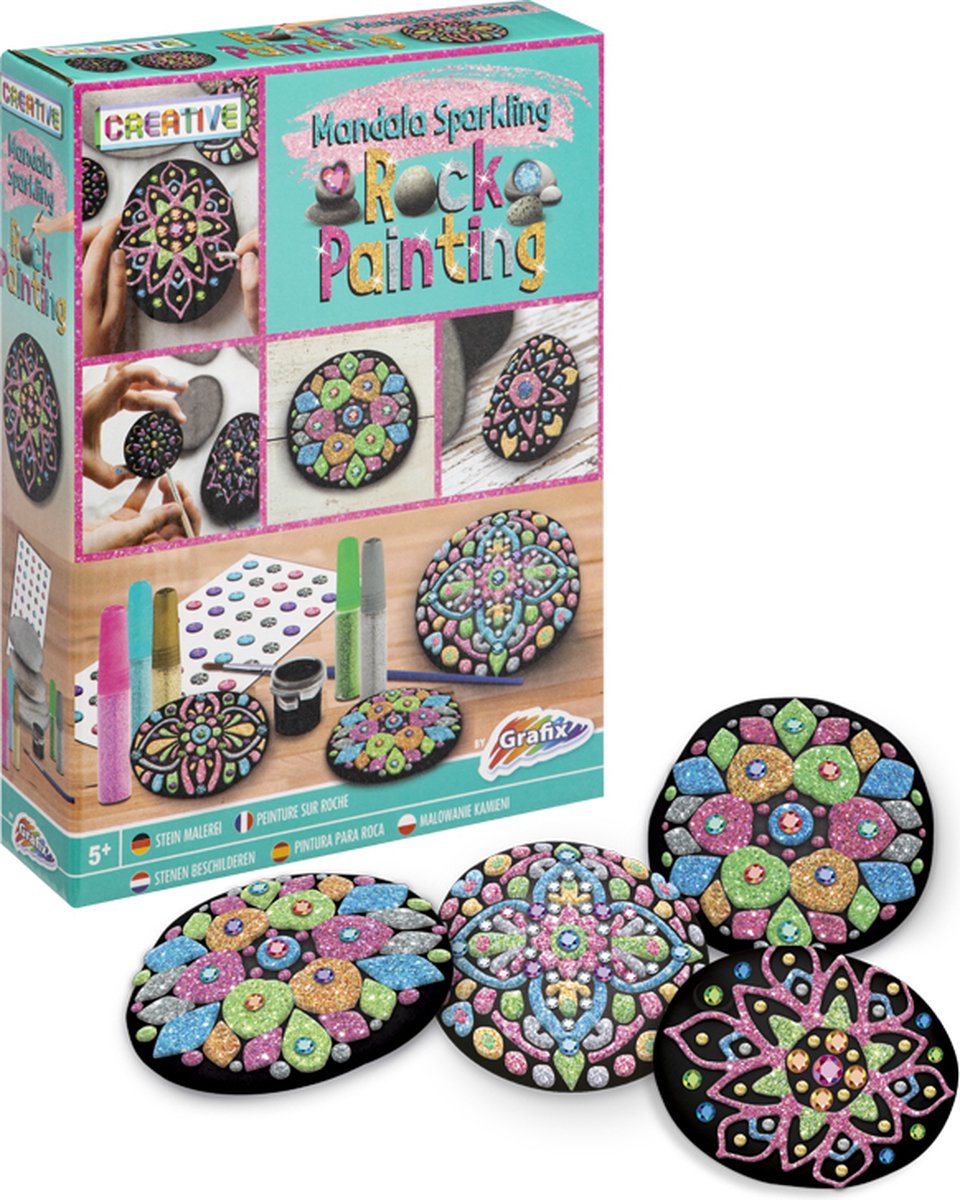 Grafix Stones Paint Mandala Sparkling