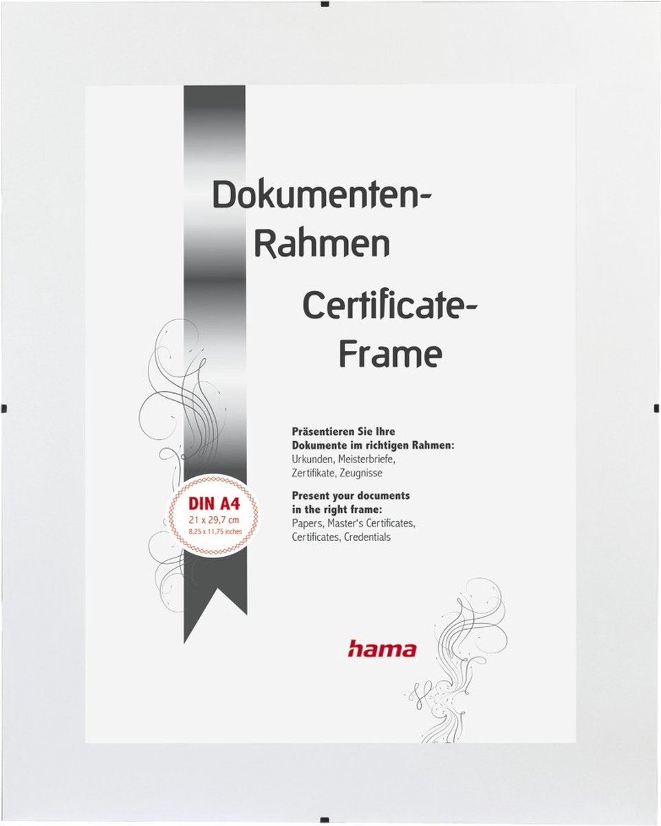 Cadre photo Hama - clip cadre - 21 x 29,7 cm - antireflet