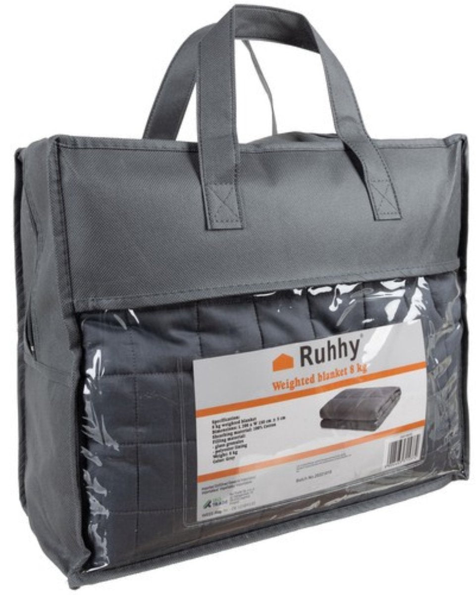 Couverture lestée Ruhhy 8 kg - couverture lestée - gris - 150x200 cm