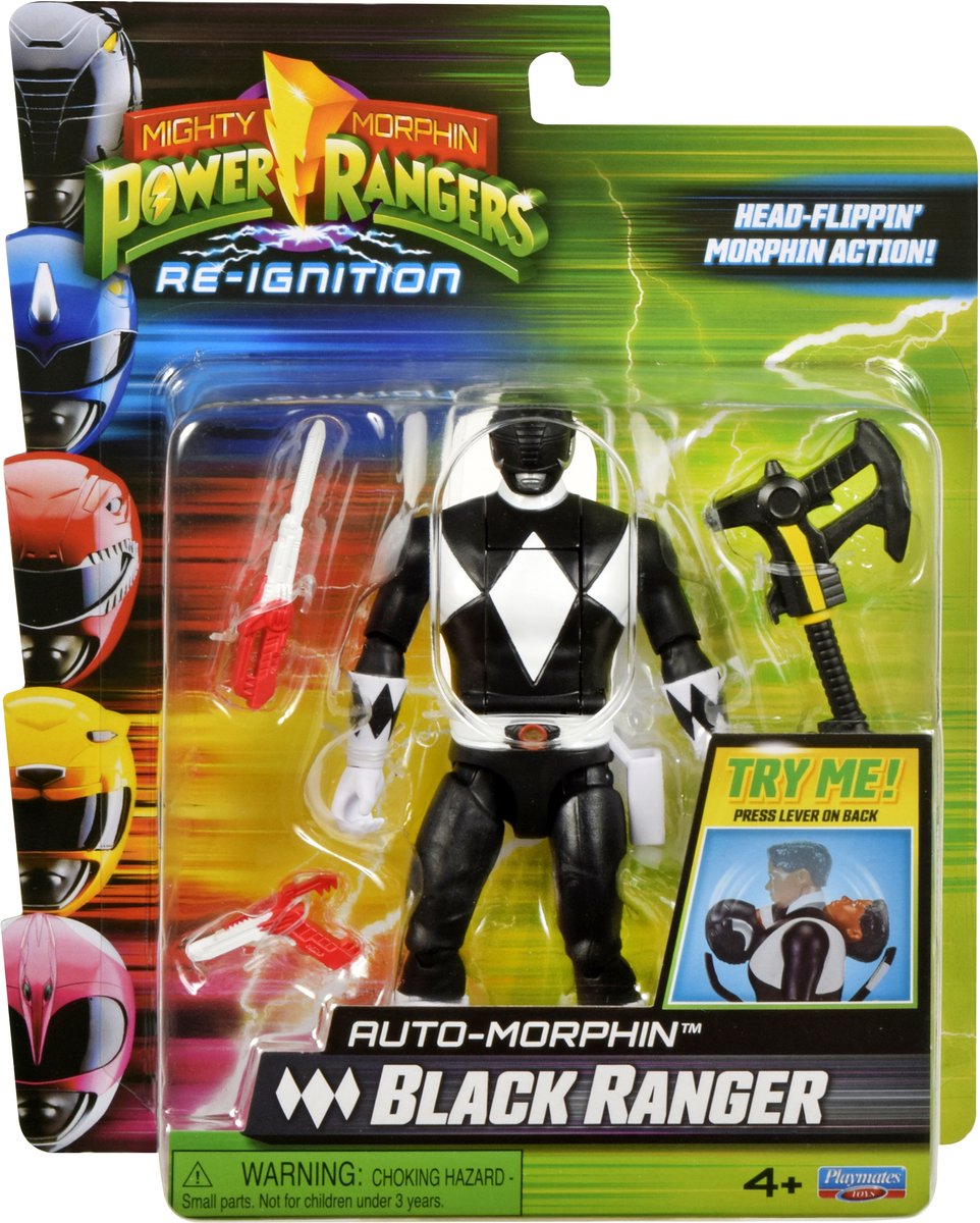 Boti power rangers voiture morphin ranger noir