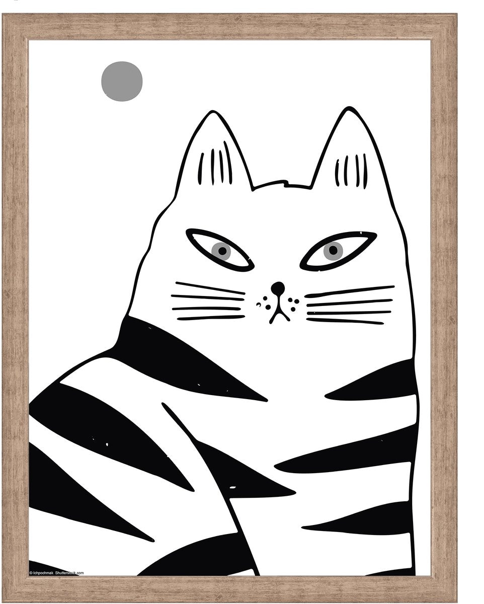 Walther liv - houten lijst - format photo 30x40 cm - verre d'art - gris