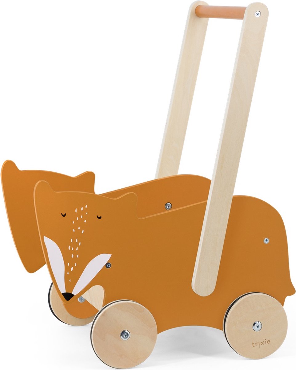 Déambulateur en bois Trixie - mr. renard - trotteur - jouets pour enfants - trotteur à partir de 1,5 ans - pour garçons et filles - fsc