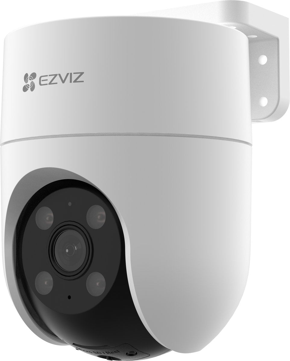 Caméra de sécurité WiFi Ezviz H8C 2K+ - extérieure - inclinaison panoramique à 360° - détection de personne AI - sirène de vision nocturne couleur - audio bidirectionnel - compatible avec Google Assistant Alexa - pas de frais mensuels