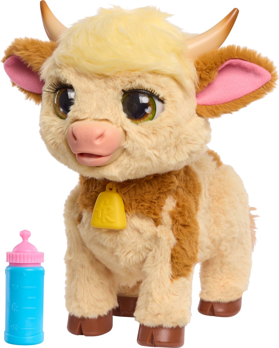 Jouez simplement à Furreal Maggie la vache - jouet en peluche interactif