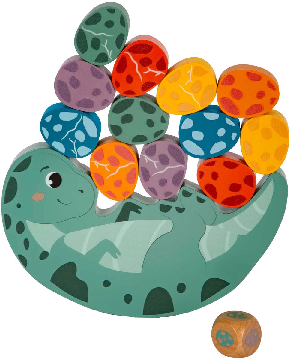 Small foot - jeu d'équilibre en bois dinosaure, 14 pcs.