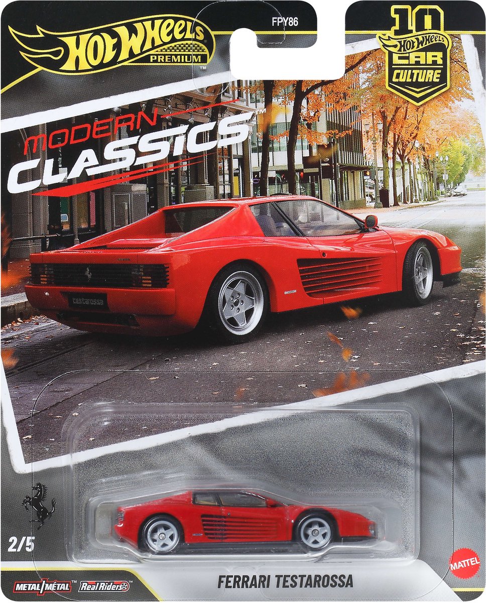 Culture automobile haut de gamme Hot Wheels - Ferrari Testarossa