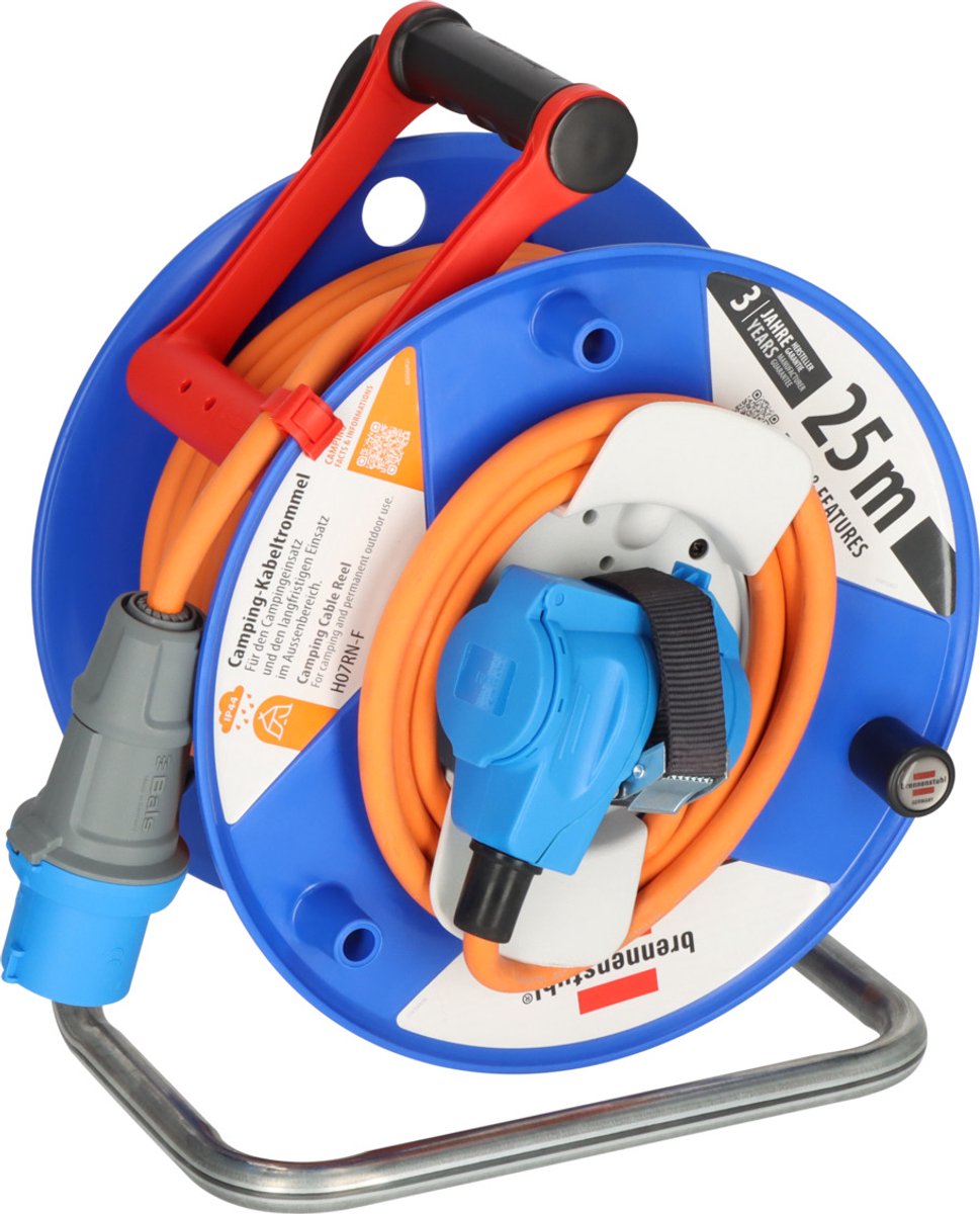 Brennerstuhl garant g cee 3 ip44 enrouleur de câble pour camping et usage maritime 25m h07rn-f 3g2.5 - 1182470100