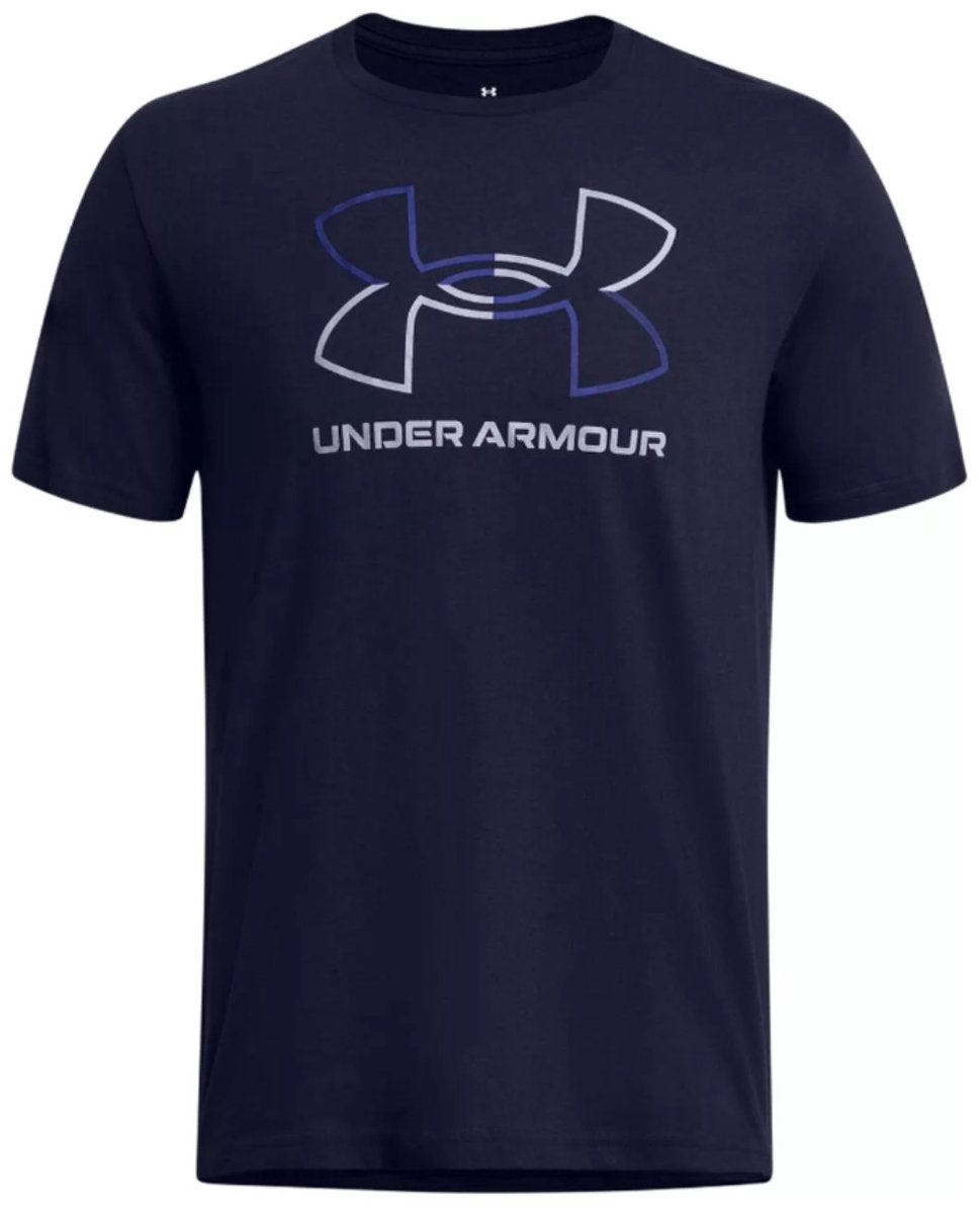 Chemise de sport Under Armour UA GL Foundation Update SS pour hommes - Marine - Royal - Gris
