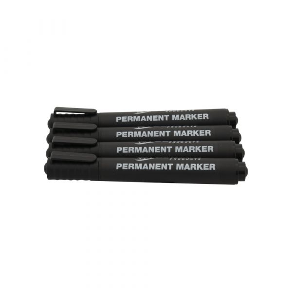 Lot de 4 marqueurs noirs