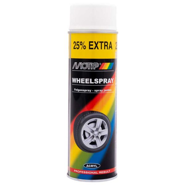 Motip blanc (roue), bidon 500 ml.