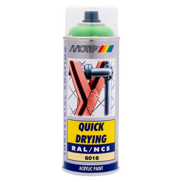 Motip industriel ral6018 400 ml.