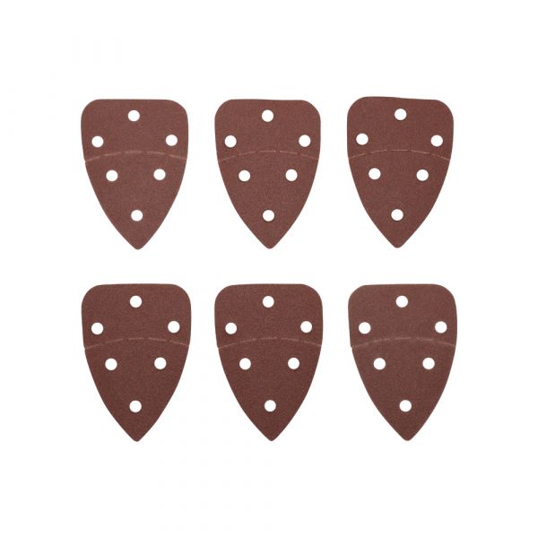 Feuille abrasive 6 parties 98x139mm k80