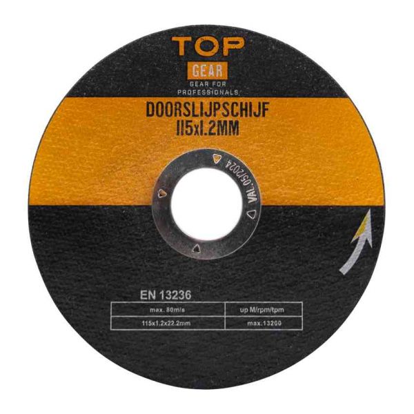Disque de coupe 3 pièces 115x1,2 mm.